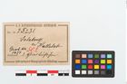 Etikett zu Glasrippenschale (NHMW-PRAE-025231)